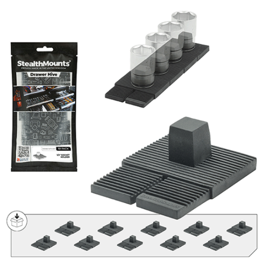 Picture of StealthMounts Drawer Hive 1/2" Socket Holder