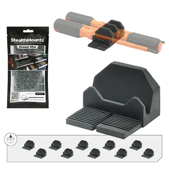 Picture of StealthMounts Drawer Hive Screwdriver Holder