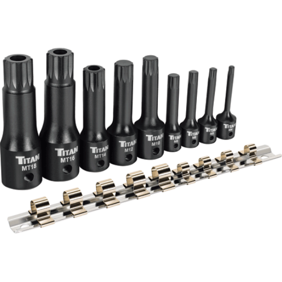 Picture of 9 Pc. XZN Triple Square Impact Bit Socket Set