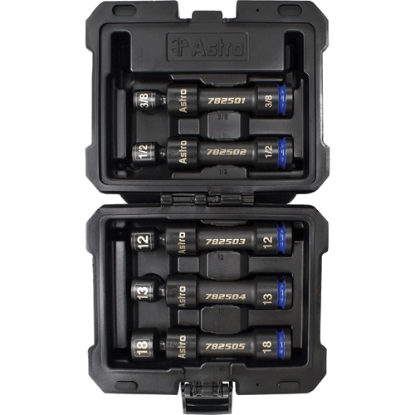Picture of 1/2" Drive 12-Point Pinless Heavy-Duty Driveline Impact Socket Set