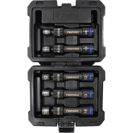 Picture of 1/2" Drive 12-Point Pinless Heavy-Duty Driveline Impact Socket Set
