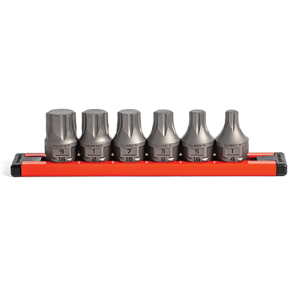Picture of GripEdge 6-PC RPT 3/8"  Drive Low Profile SAE Hex Dual Action Driver Bit Set