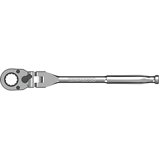Picture of GripEdge 1/4" Drive Standard Flex Head 7/16 Hex Low Profile Dual Action Driver Ratchet