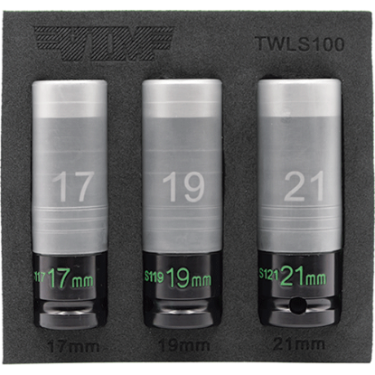 Picture of 3 PC. THIN WALL IMPACT LUG NUT SOCKET SET - 1/2'' DR.