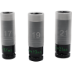 Picture of 3 PC. THIN WALL IMPACT LUG NUT SOCKET SET - 1/2'' DR.