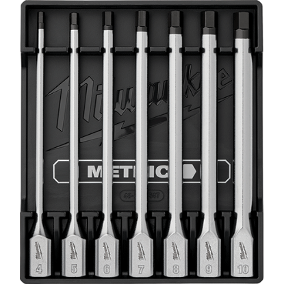 Picture of 7 Pc. 3/8" Drive Long Hex Bit Socket Set - Metric