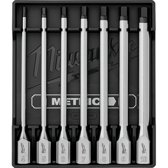 Picture of 7 Pc. 3/8" Drive Long Hex Bit Socket Set - Metric
