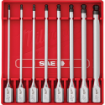 Picture of 8 Pc. 3/8" Drive Long Ball End Hex Bit Socket Set - SAE