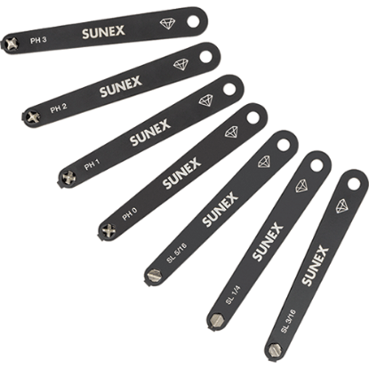 Picture of Low Profile Diamond Coated Phillips® & Slotted 7 Pc. Screwdriver Set In Eva Foam