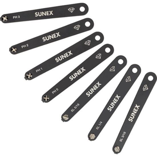 Picture of Low Profile Diamond Coated Phillips® & Slotted 7 Pc. Screwdriver Set In Eva Foam