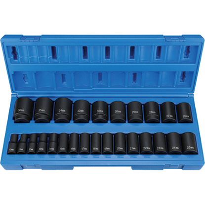 Picture of 26 Pc. 1/2" Drive Semi-Deep Length Impact Set