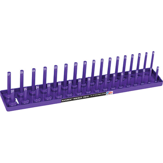 Picture of 1/2" Dr. Metric Regular, Deep Socket Holder - Purple