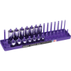 Picture of 3/8" Dr. Metric Regular, Deep Socket Holder - Purple