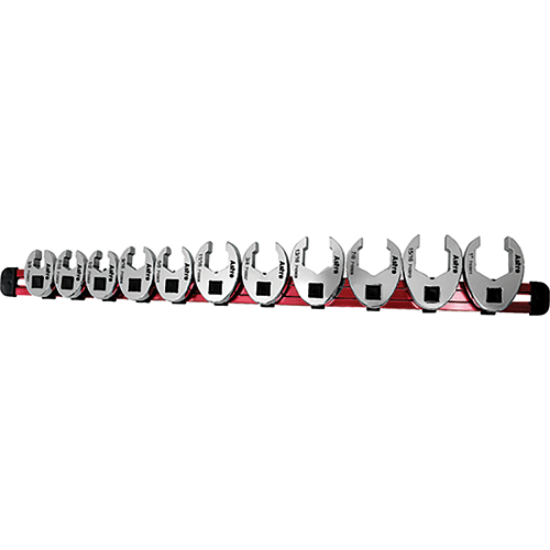 Picture of 11 Pc. 3/8" Drive SAE Anti-Slip Crowfoot Flare Nut Wrench Set