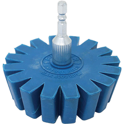 Picture of Conical Gear Eraser Wheel With Quick-Connect Arbor Adapter