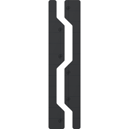 Picture of 2 Pack Gator Steel Wall Edge Caps Black(trim for wall targets)