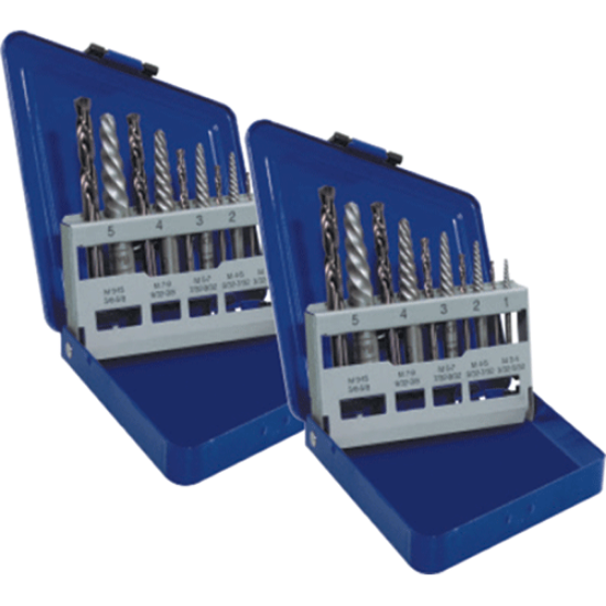 Picture of 10 Pc. Spiral Extractor & Drill Bit Set in Metal Index Promo