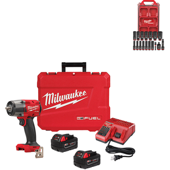 Picture of M18 FUEL™  Mid-Torque 3/8" Impact Wrench with Friction Ring Kit