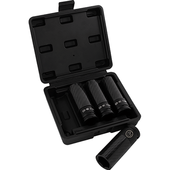 Picture of 1/2D 4 PC Carbon Fiber Sleeve Impact Socket Set