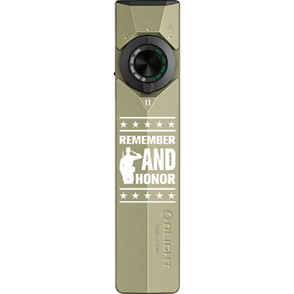 Picture of ArkPro Ultra Flat Unibody EDC 1,700 Lumen Flashlight - Olive Green CW Remembrance Edition