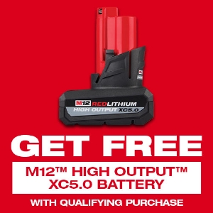 Picture for category Free Milwaukee M12 XC5.0 Battery Promo