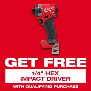 Picture for category Free Milwaukee M18  1/4" Hex Impact Driver